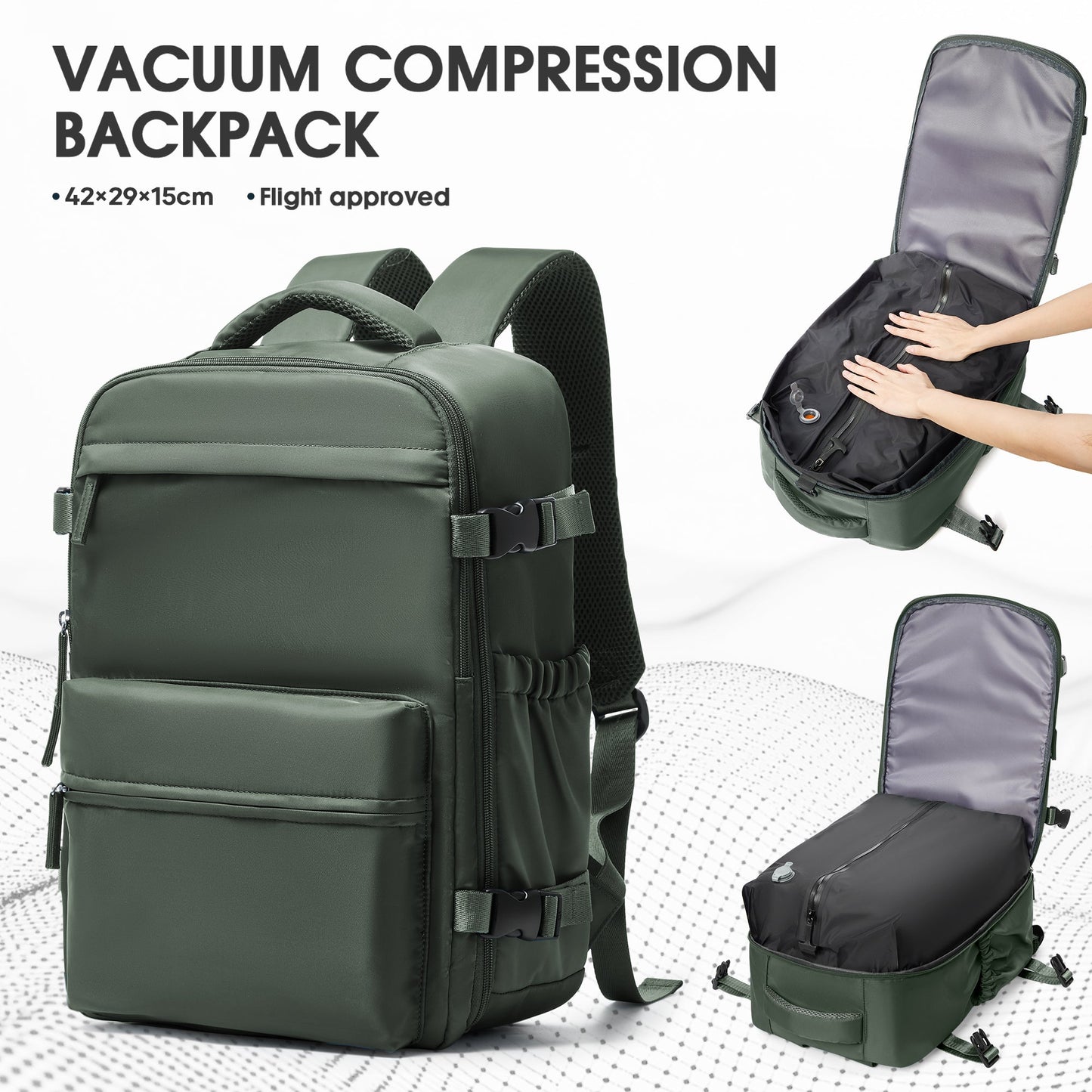 Hyc00® Urban Pro Vacuum Compression Backpack - Hyc00® OFFICIAL